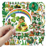 50pcs St. Patrick's Da graffiti stickers decorative suitcase notebook waterproof detachable stickers