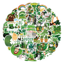 50pcs St. Patrick's Da graffiti stickers decorative suitcase notebook waterproof detachable stickers