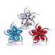 20MM Flowers design Rhinestone  Metal snap buttons