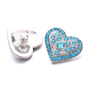 love 20MM  design Rhinestone  Metal snap buttons