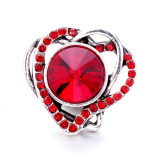 love 20MM  design Rhinestone  Metal snap buttons