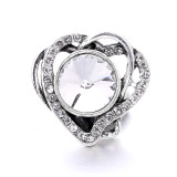 love 20MM  design Rhinestone  Metal snap buttons