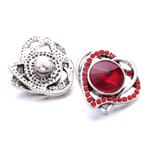 love 20MM  design Rhinestone  Metal snap buttons