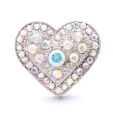 love 20MM  design Rhinestone  Metal snap buttons