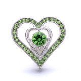 love 20MM  design Rhinestone  Metal snap buttons