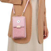 Female bag mobile phone bag trendy simple ladies shoulder bag messenger bag lock small square bag fit 18mm snap button jewelry