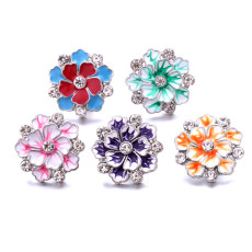 20MM  design Rhinestone  Metal snap buttons