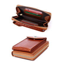 Multifunctional crossbody vertical cover type mini one-shoulder crocodile pattern coin purse fit 18mm snap button jewelry