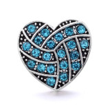 love 20MM  design Rhinestone  Metal snap buttons