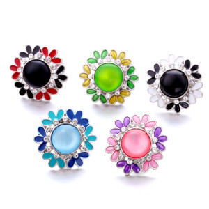 20MM  design Rhinestone  Metal snap buttons