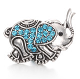 20MM  Elephant design Rhinestone  Metal snap buttons