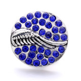 20MM wing design Rhinestone  Metal snap buttons