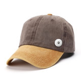 Peaked cap female truck driver washed couple do old baseball cap men's denim light plate curved brim hat fit 18mm snap button jewelry