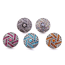 20MM  design Rhinestone  Metal snap buttons