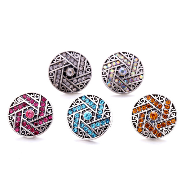 20MM  design Rhinestone  Metal snap buttons