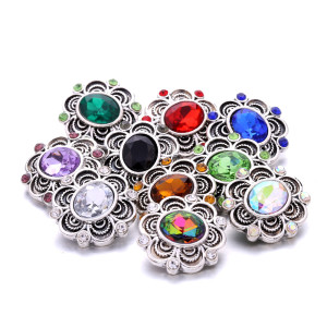 20MM  design Rhinestone  Metal snap buttons