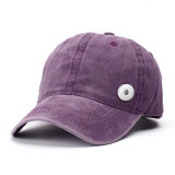Peaked cap female truck driver washed couple do old baseball cap men's denim light plate curved brim hat fit 18mm snap button jewelry