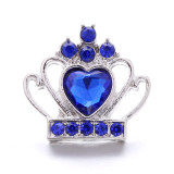 love 20MM  design Rhinestone  Metal snap buttons