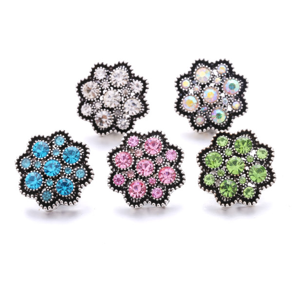 20MM  design Rhinestone  Metal snap buttons