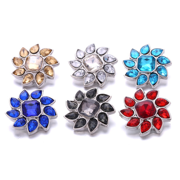 20MM  design Rhinestone  Metal snap buttons