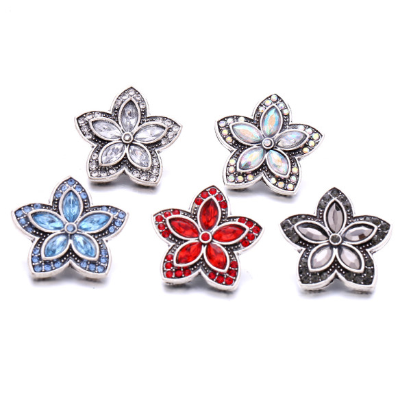 20MM  design Rhinestone  Metal snap buttons