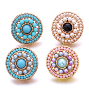 20MM  design Rhinestone  Metal snap buttons