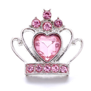 love 20MM  design Rhinestone  Metal snap buttons