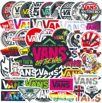 50pcs trendy brand graffiti stickers decorative suitcase notebook waterproof detachable stickers