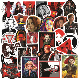 50pcs Marvel Anime Heroes graffiti stickers decorative suitcase notebook waterproof detachable stickers