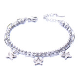 love  life Tree Bell Double Layer Stainless Steel Bracelet for Men and Women Couples Jewelry