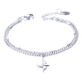 love  life Tree Bell Double Layer Stainless Steel Bracelet for Men and Women Couples Jewelry