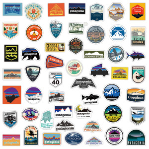 50pcs patagonia graffiti stickers decorative suitcase notebook waterproof detachable stickers