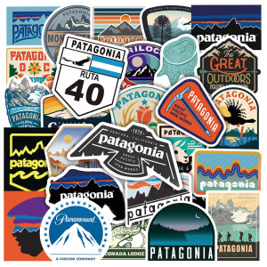 50pcs patagonia graffiti stickers decorative suitcase notebook waterproof detachable stickers