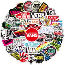 50pcs trendy brand graffiti stickers decorative suitcase notebook waterproof detachable stickers