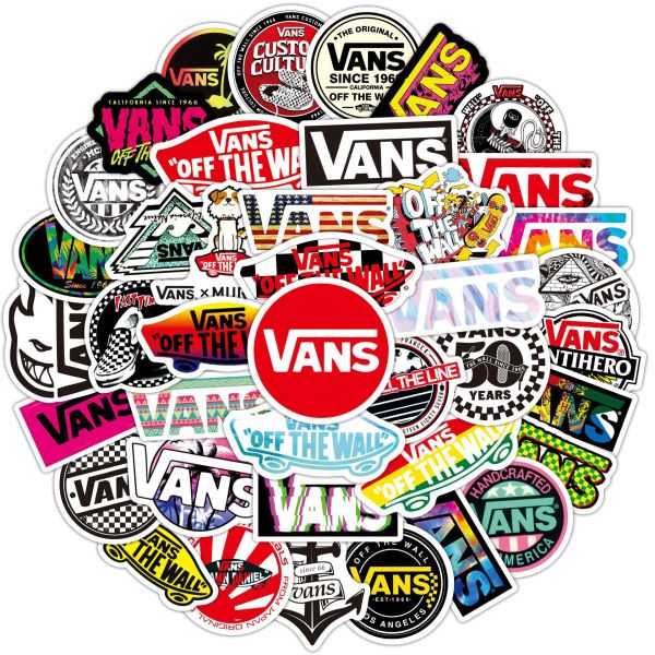 50pcs trendy brand graffiti stickers decorative suitcase notebook waterproof detachable stickers