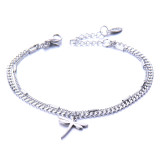 love  life Tree Bell Double Layer Stainless Steel Bracelet for Men and Women Couples Jewelry