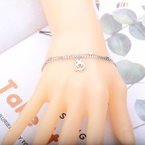 love  life Tree Bell Double Layer Stainless Steel Bracelet for Men and Women Couples Jewelry