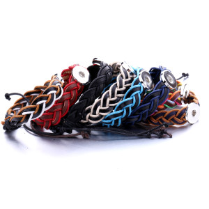 Leather bracelets fit 20mm snaps  jewelry
