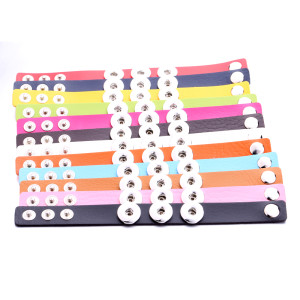 Leather bracelets fit 20mm snaps  jewelry