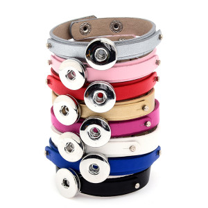 Leather bracelets fit 20mm snaps  jewelry