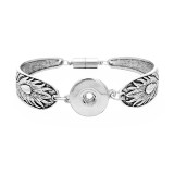 Metal 1 buttons snap silver   bracelet fit 18&20MM snap button jewelry