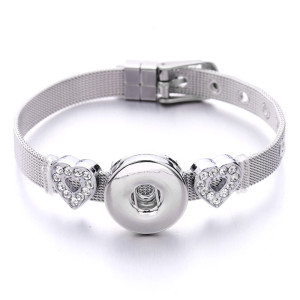 love mom Stainless steel wih 1 buttons Rhinestone Accessories like Watch band