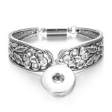 Metal 1 buttons snap silver   bracelet fit 18&20MM snap button jewelry