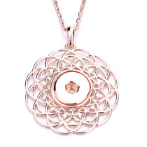 8 styles Necklace love 80CM chain silver  fit 20MM chunks snap button jewelry
