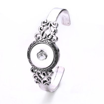Metal 1 buttons snap silver   bracelet fit 18&20MM snap button jewelry