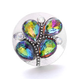 20MM flower Rhinestone  Metal snap buttons