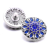 20MM flower Rhinestone  Metal snap buttons