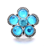 20MM flower Rhinestone  Metal snap buttons