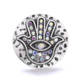 20MM faith Rhinestone  Metal snap buttons