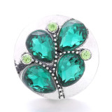 20MM flower Rhinestone  Metal snap buttons